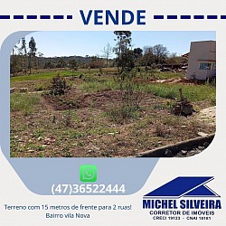 16. Terreno VILA NOVA com frente para 2 ruas 120.000,00