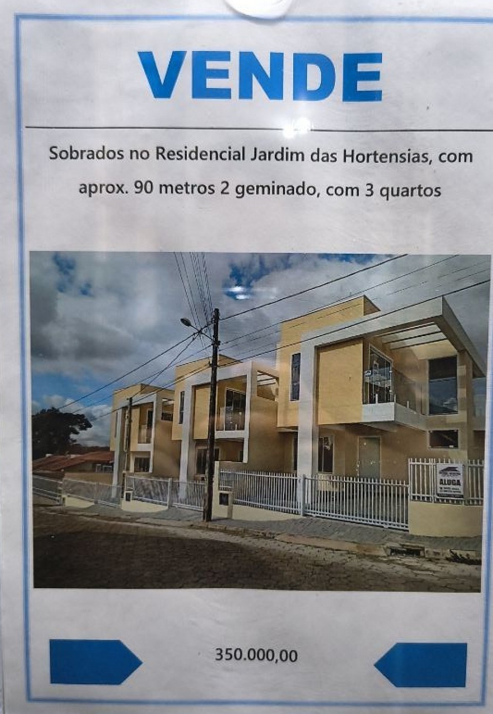 350.000 residencial Jardim das Hortências